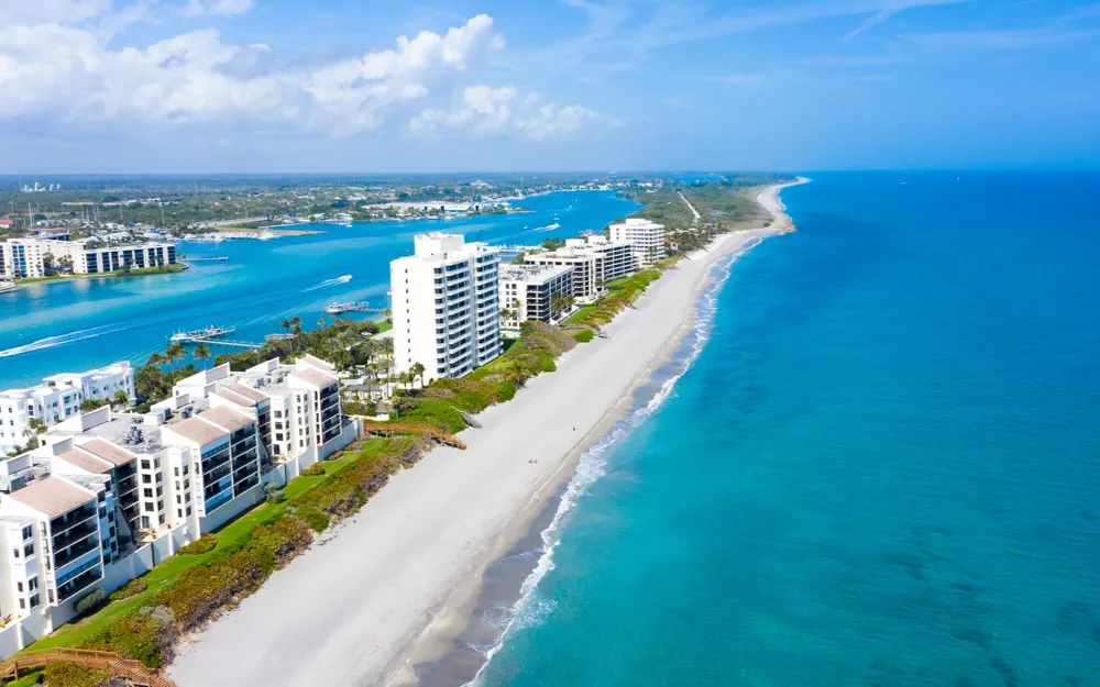 Aerial view of Jupiter Island